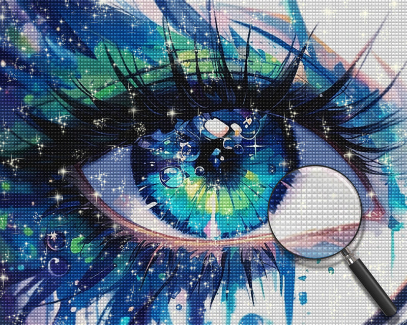 Schönes grünes Auge Diamond Painting