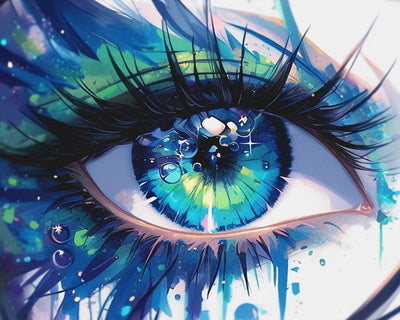 Schönes grünes Auge Diamond Painting