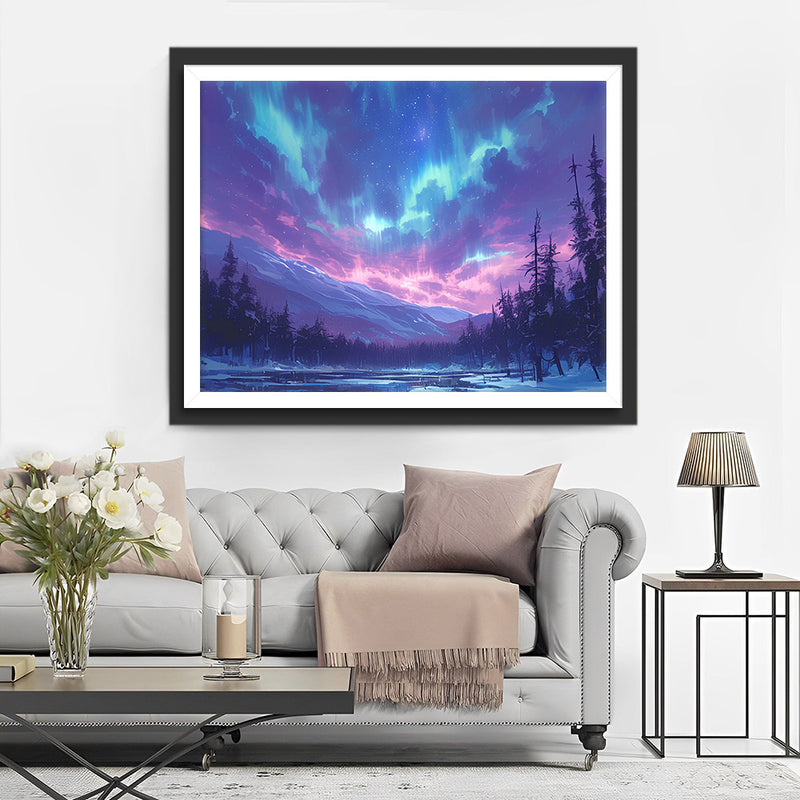 Schönes Polarlicht Diamond Painting