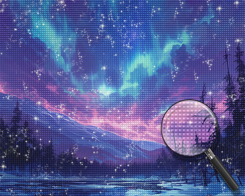 Schönes Polarlicht Diamond Painting