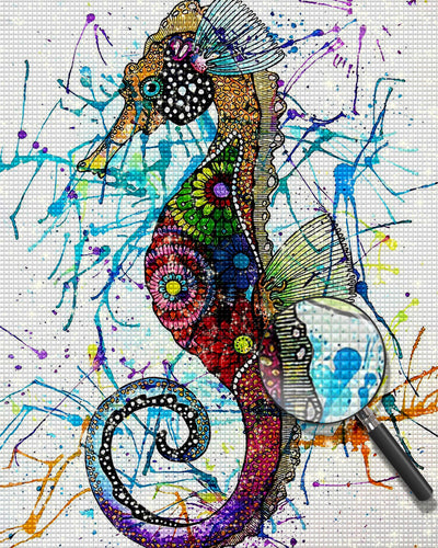 Schönes Seepferdchen Diamond Painting