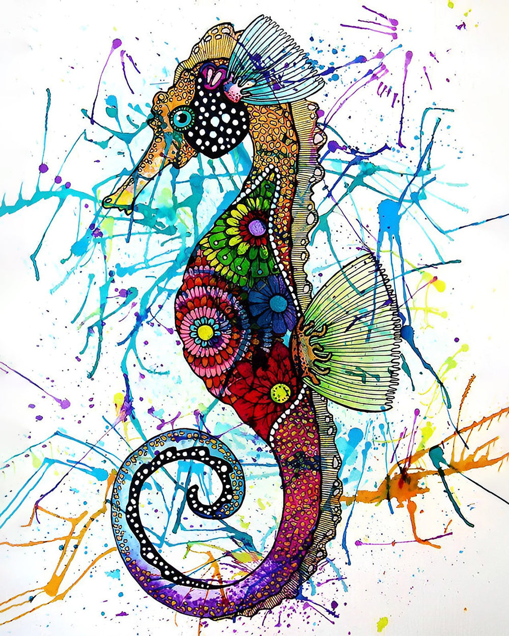 Schönes Seepferdchen Diamond Painting