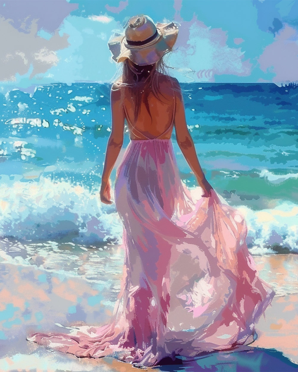 Schönheit am Meer Diamond Painting