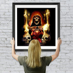 Schrecklicher Skelett-Tod Diamond Painting