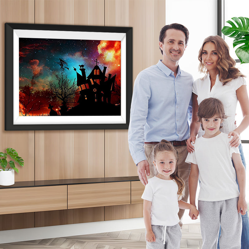 Schreckliches Hexenschloss Diamond Painting