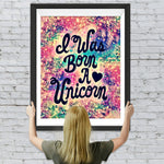 Schrift Einhorn Diamond Painting