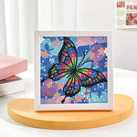 Schwarz Rot Schmetterling Mini-Kristallpünktchen Diamond Painting