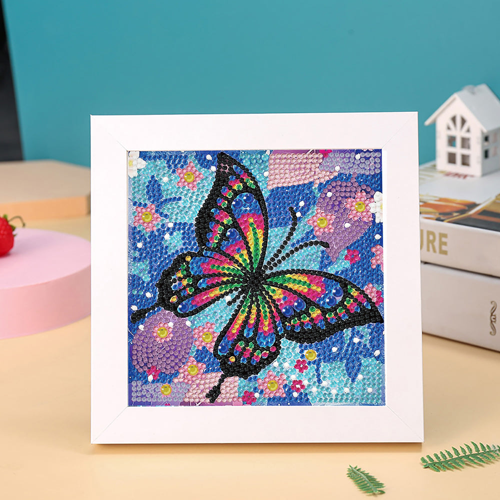 Schwarz Rot Schmetterling Mini-Kristallpünktchen Diamond Painting