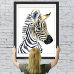 Schwarz-weißes Zebra Diamond Painting