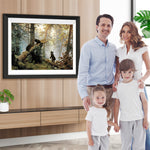 Schwarze Bärchen im Wald Diamond Painting