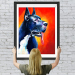 Schwarze Deutsche Dogge Diamond Painting