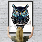 Schwarze Eule Diamond Painting