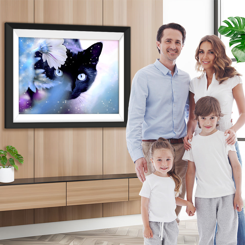 Schwarze Katze Diamond Painting