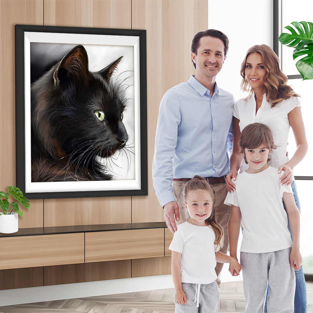 Schwarze Katze Diamond Painting