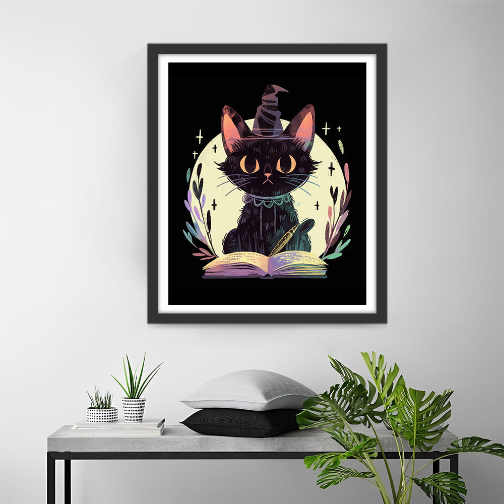 Schwarze Magie Katze Diamond Painting