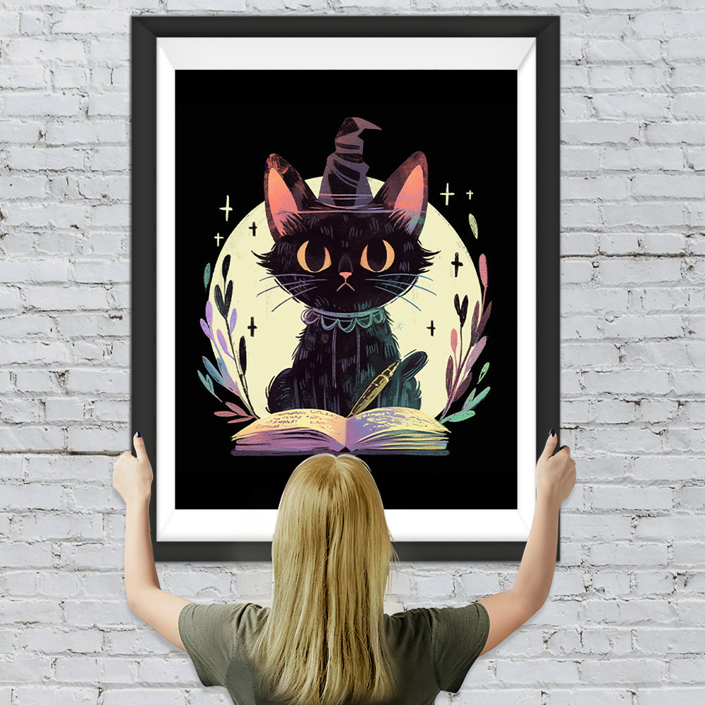 Schwarze Magie Katze Diamond Painting