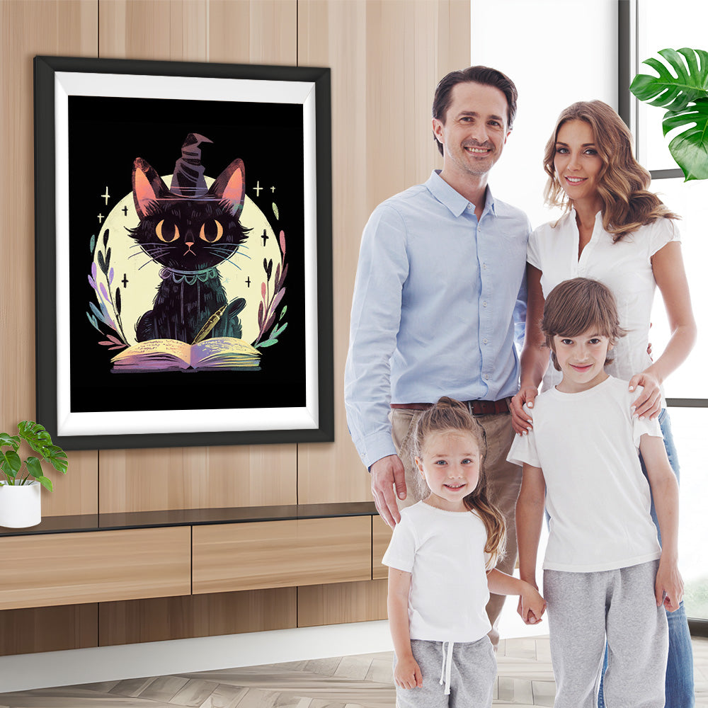 Schwarze Magie Katze Diamond Painting