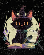 Schwarze Magie Katze Diamond Painting