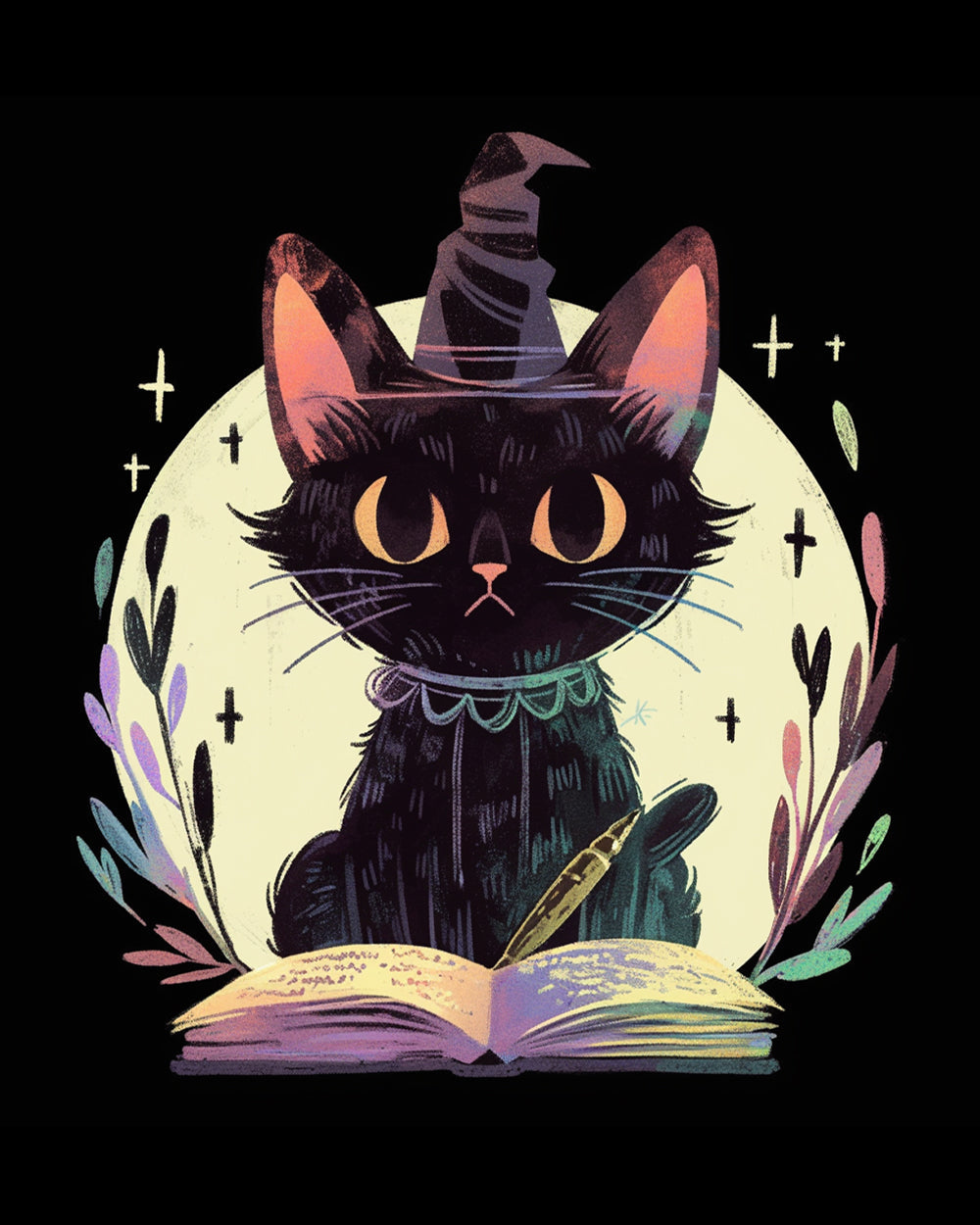 Schwarze Magie Katze Diamond Painting