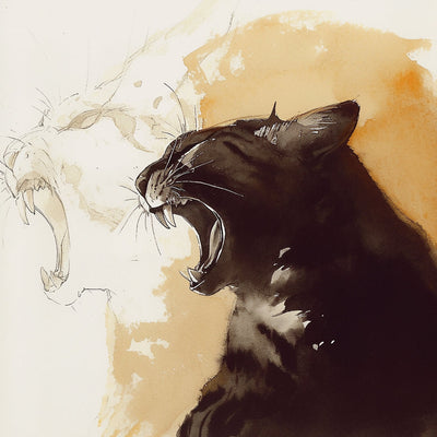 Schwarze Raubkatze Diamond Painting