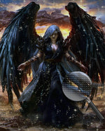 Schwarzer Engel Diamond Painting