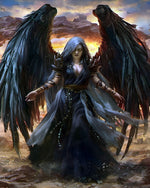 Schwarzer Engel Diamond Painting