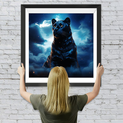 Schwarzer Leopard in den Wolken Diamond Painting