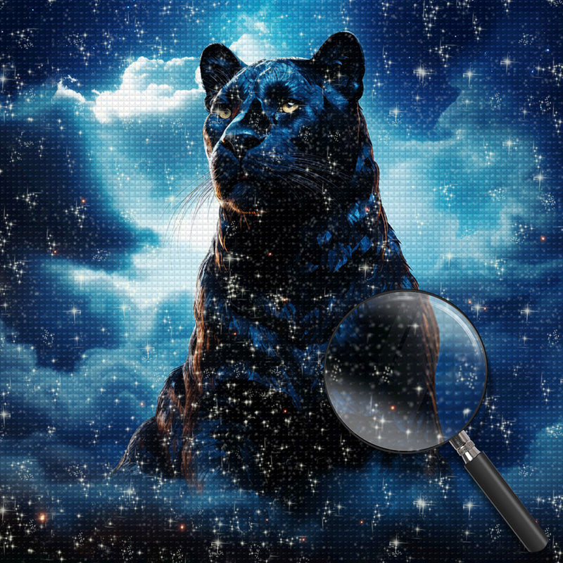Schwarzer Leopard in den Wolken Diamond Painting