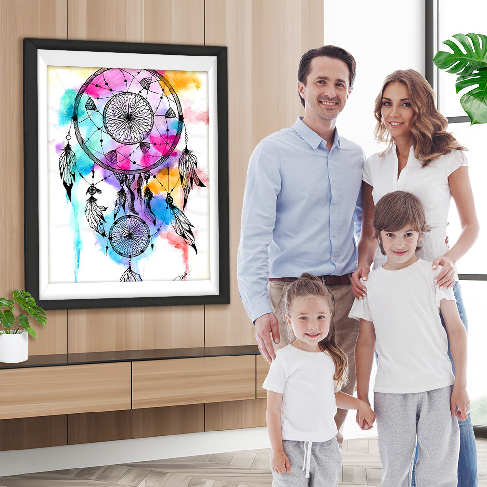 Schwarzer Traumfänger Diamond Painting