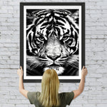 Schwarzer und weißer Tiger Diamond Painting