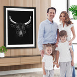 Schwarzweißes Rind Diamond Painting