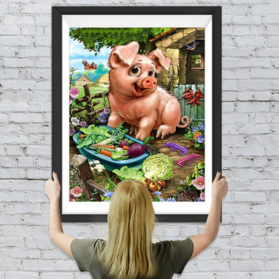 Schwein Gemüse Diamond Painting