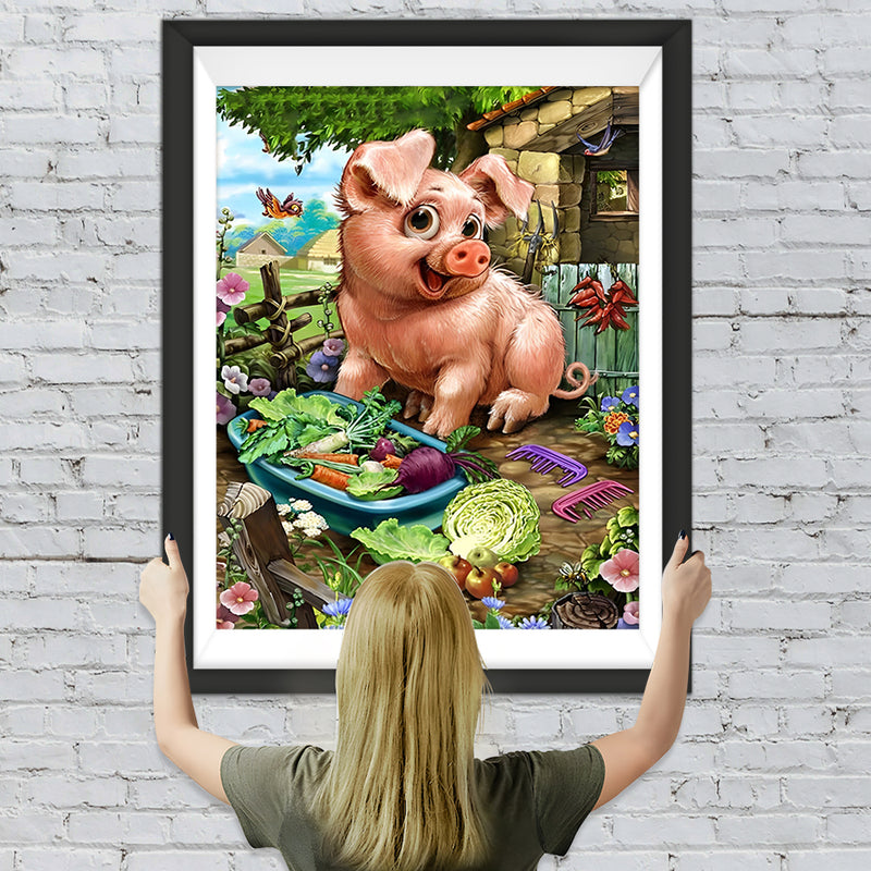 Schwein Gemüse Diamond Painting