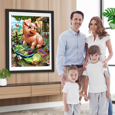 Schwein Gemüse Diamond Painting