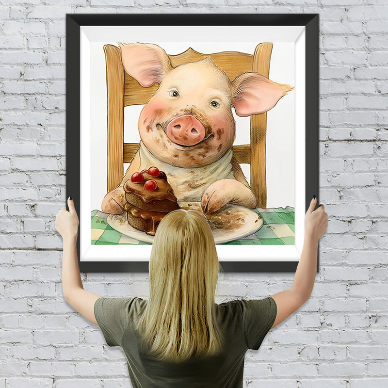 Schwein Kuchen Diamond Painting