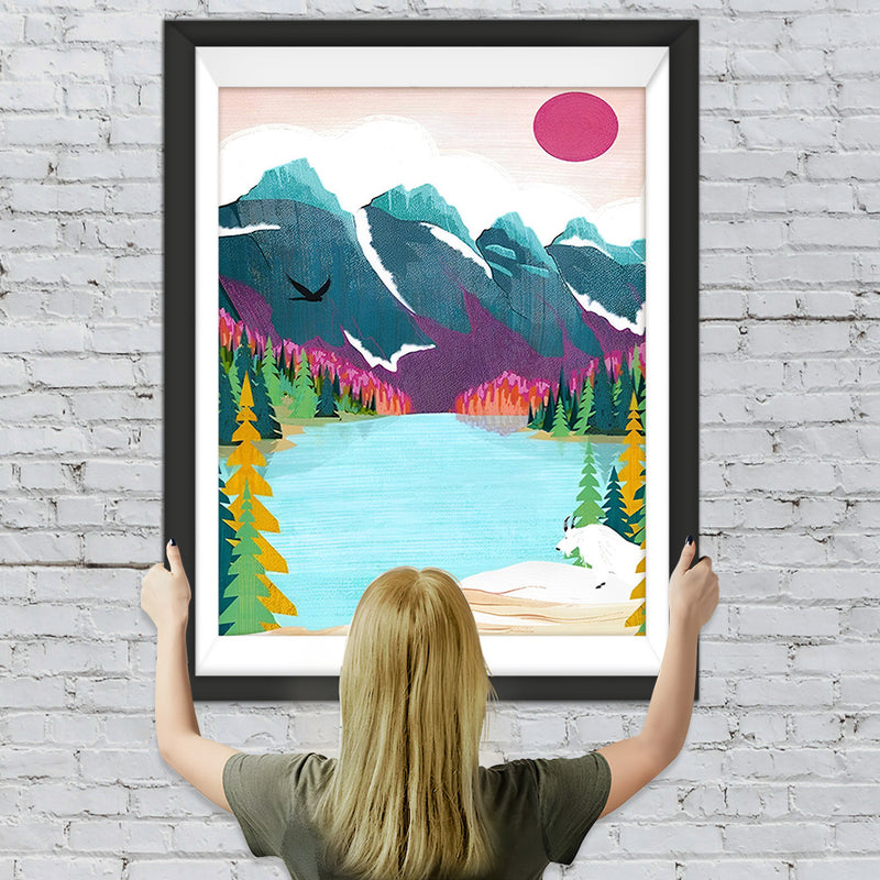 See in den Bergen Diamond Painting