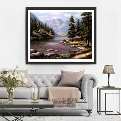 See in den Bergen Diamond Painting
