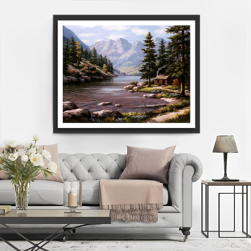 See in den Bergen Diamond Painting