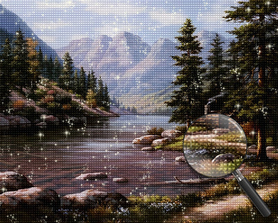 See in den Bergen Diamond Painting