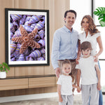 Seestern auf den Muscheln Diamond Painting