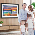Seestern im Glas am Strand Diamond Painting