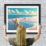 Seesterne am Strand Diamond Painting