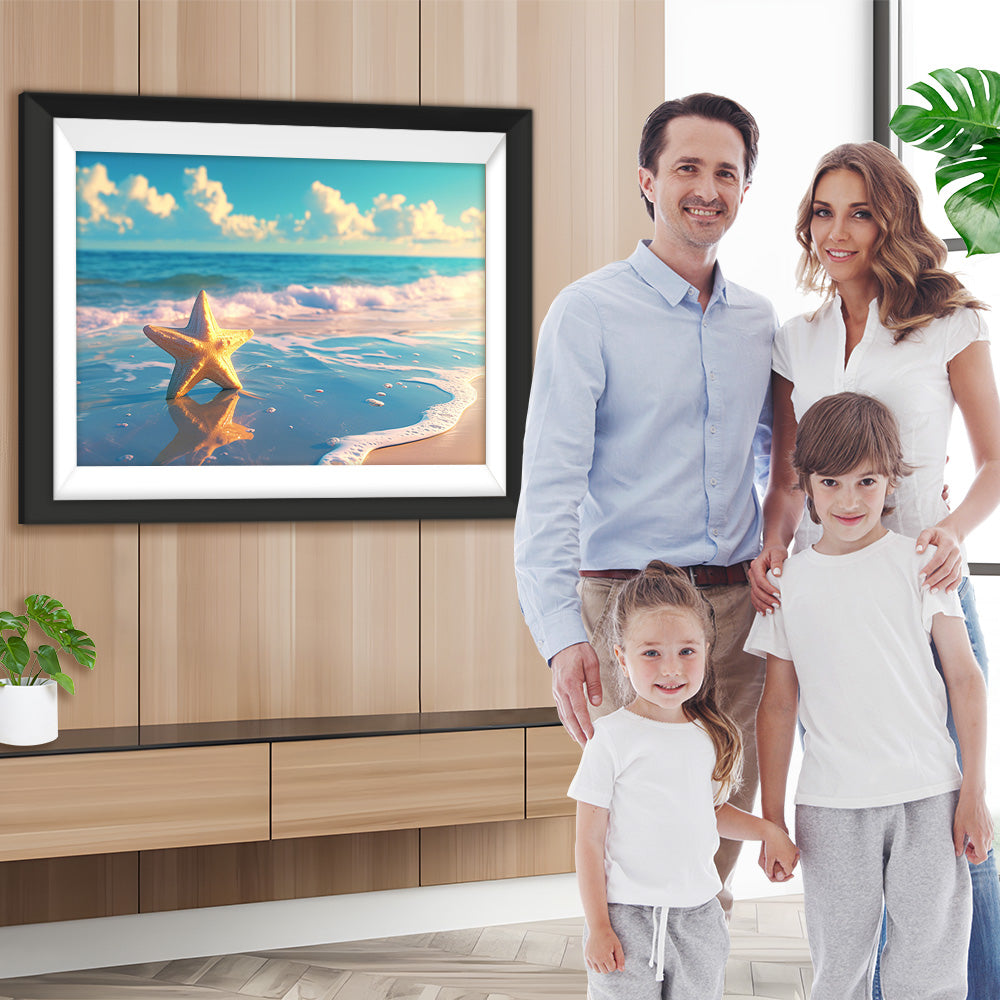 Seesterne am Strand Diamond Painting