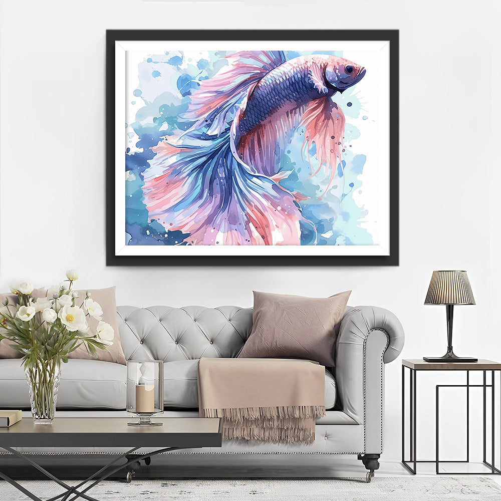 Siamesische Betta Fische Diamond Painting