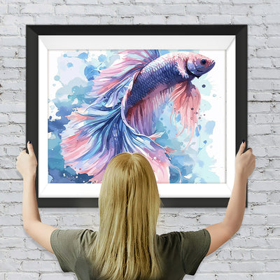 Siamesische Betta Fische Diamond Painting
