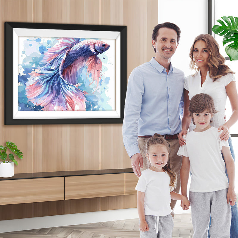Siamesische Betta Fische Diamond Painting