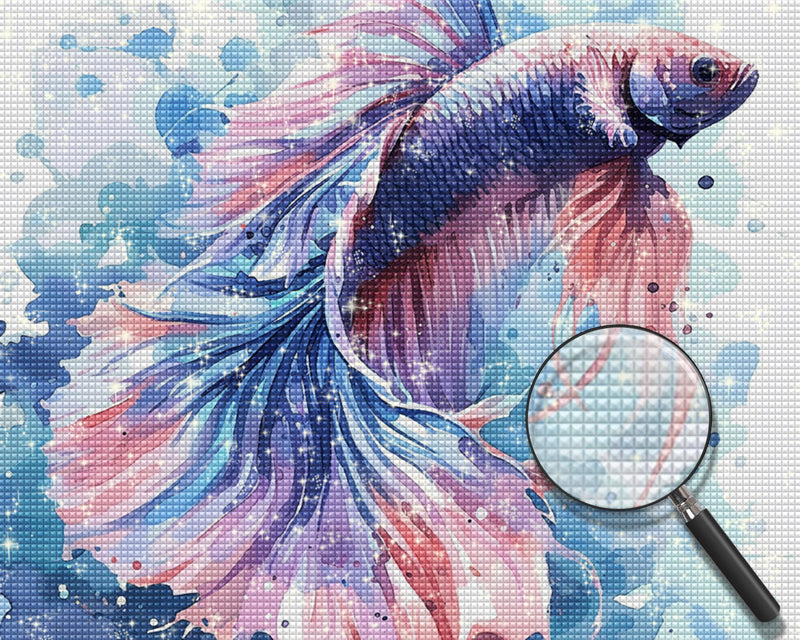 Siamesische Betta Fische Diamond Painting