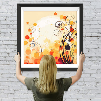 Sich windende Blumenreben Diamond Painting