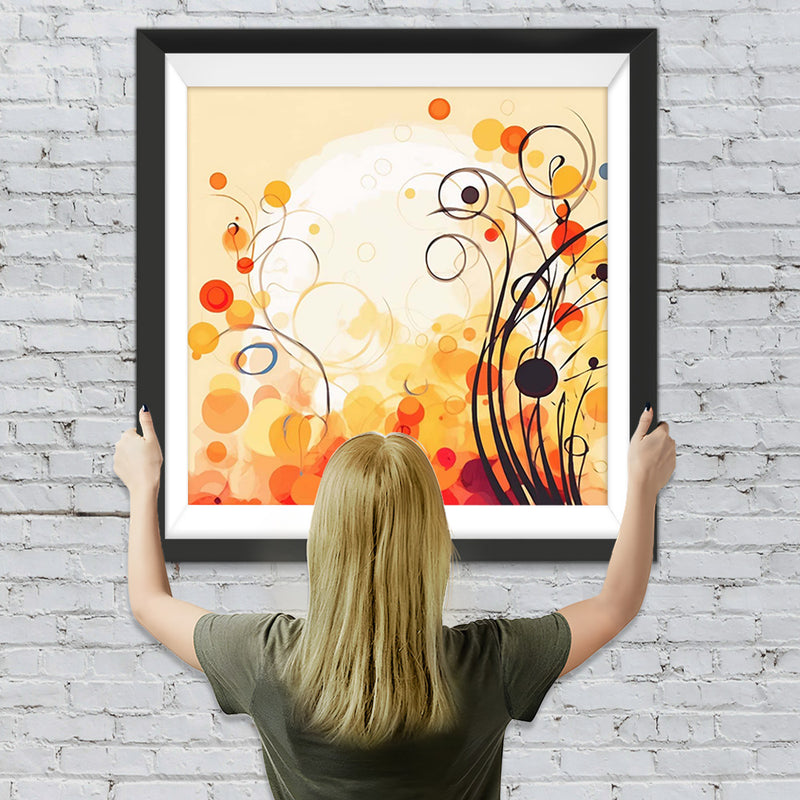 Sich windende Blumenreben Diamond Painting