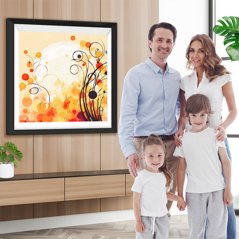 Sich windende Blumenreben Diamond Painting